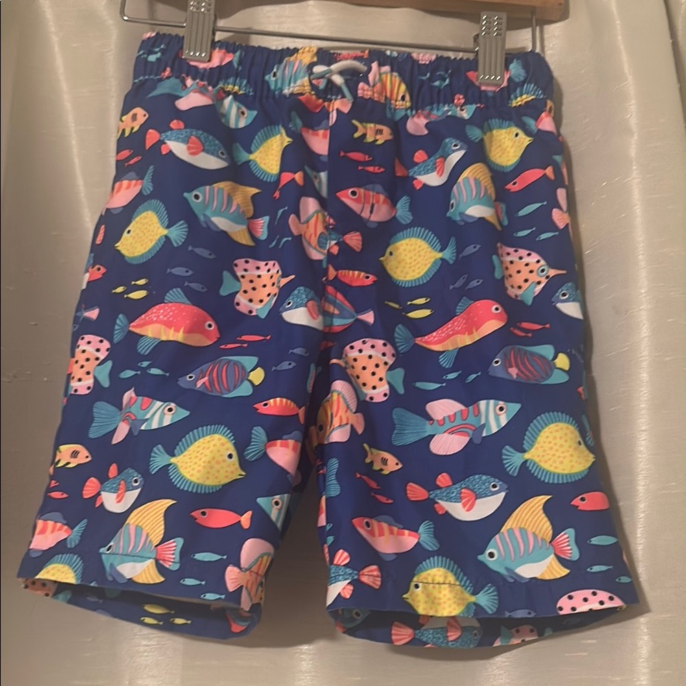 Gymboree Colorful Fish Print Kids Swim Shorts